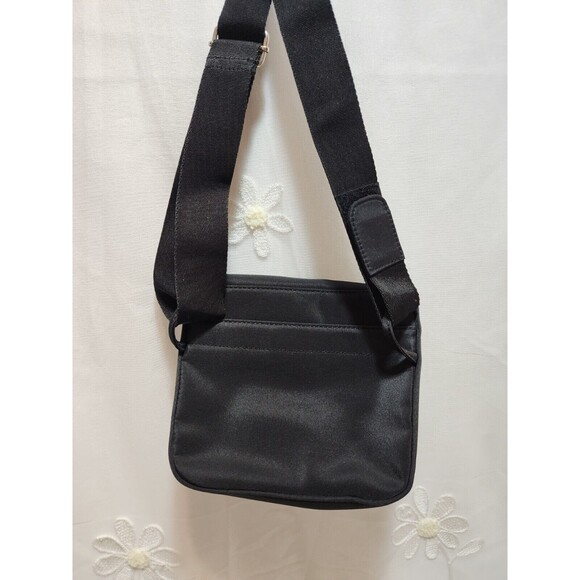 MAXX NEW YORK WOMENS BLACK MINI FOLD OVER CLUTCH BAG LINED FANNY POUCH TRAVEL - Picture 3 of 15